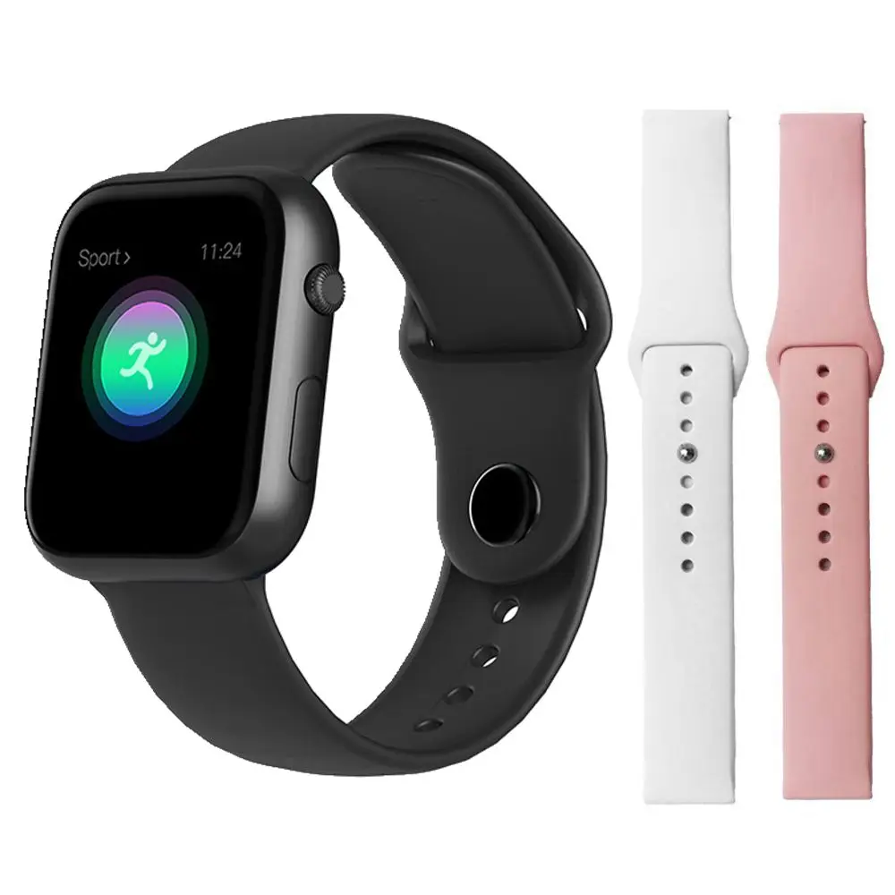 Black white pink DaWhome, мужские Смарт-часы SX16, пульсометр, фитнес-монитор, кровяное давление, IP67, водонепроницаемые, для Apple Watch, женские спортивные Смарт-часы - Цвет: Black white pink