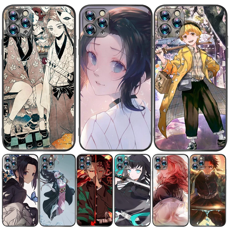 

Anime Demon Yaiba Hard Phone Case For iPhone 6 6S 7 8 Plus Cool TPU Soft Coque Aesthetic Smartphones Funda Lifeproof Black TPU