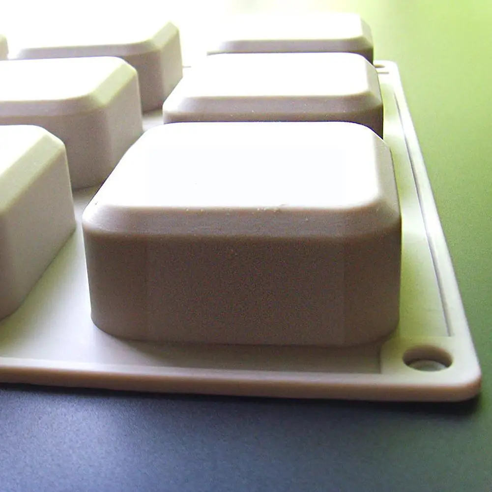 

1pcs 9 Grids Square Silicone Soap Molds Handmade Soap Making Mold Soap Chocolate For Diy Cake B7s5