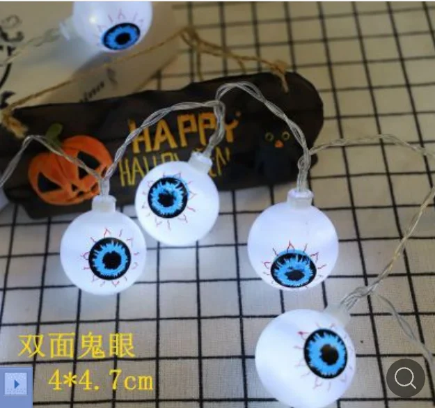 2019 светодиодный фонарь для вечерние 3D пластиковые гирлянды с черепом лампион