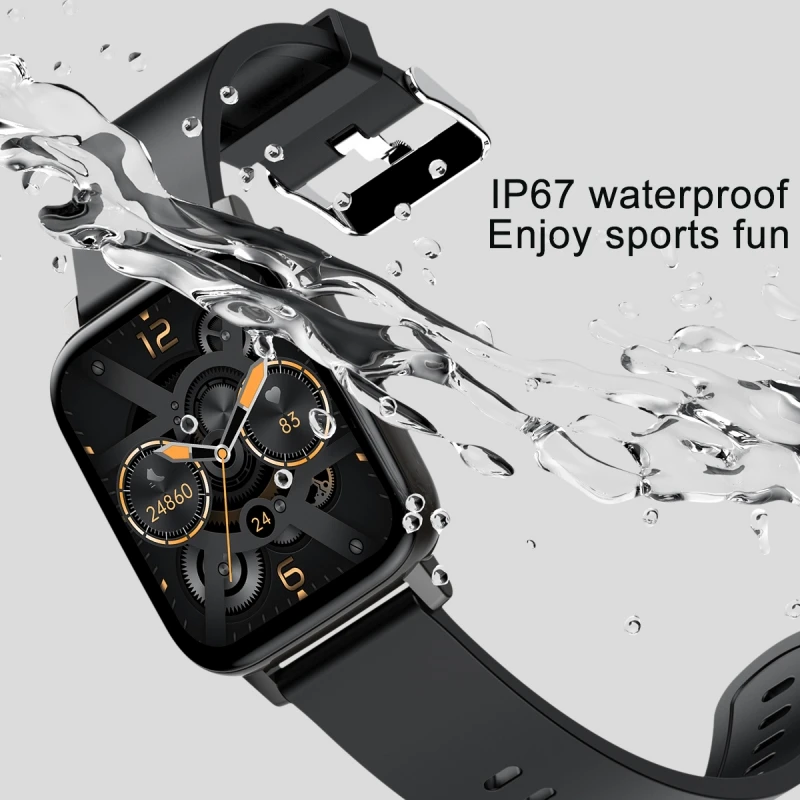 

H80 Smart Bracelet Large Screen Weather Music Sleep Heart Rate Full Touch Watch