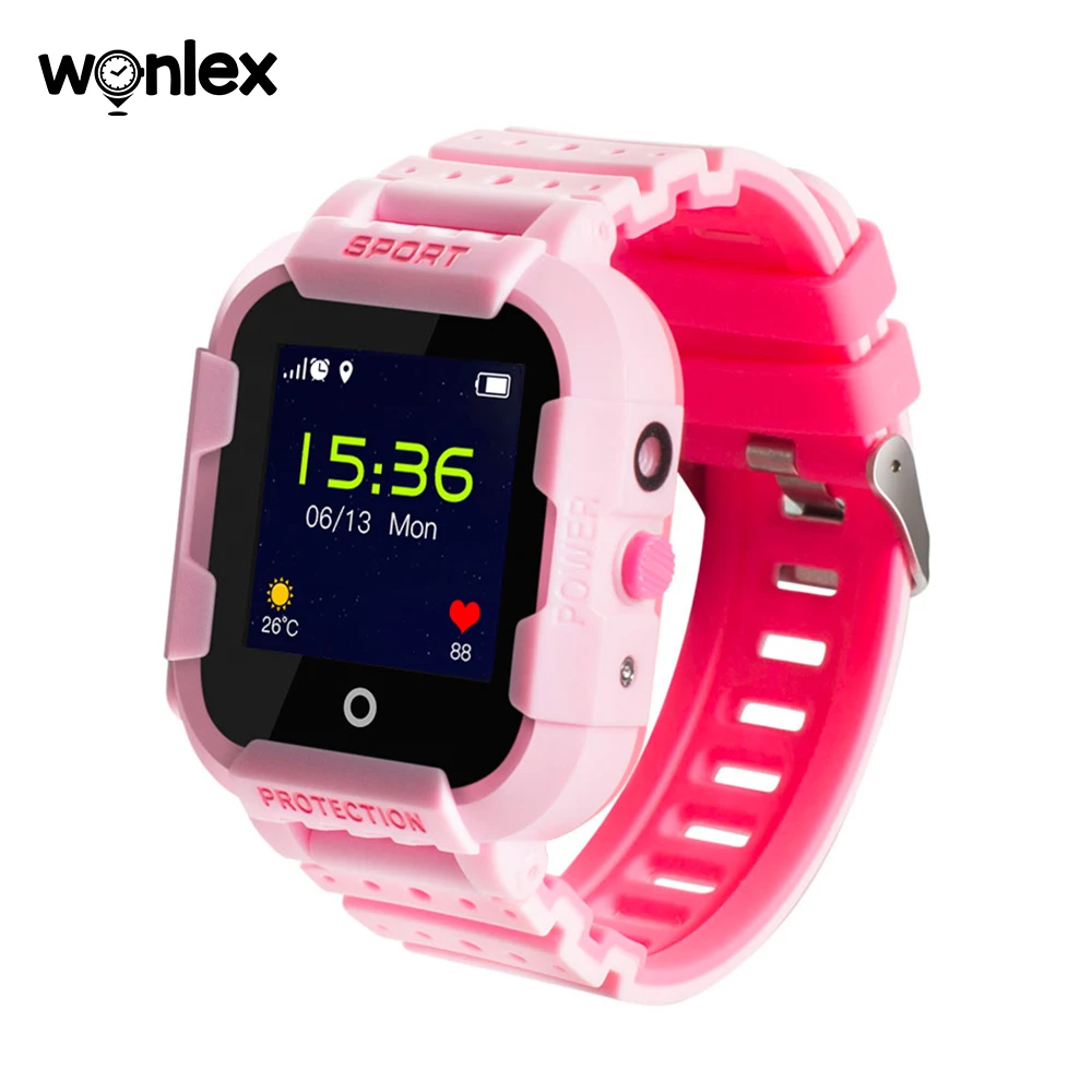 Wonlex Smart-Watch Kids Camera 2G Watch Waterproof IP67 GPS WIFI SOS Anti-Lost Tracker KT03 Child Positioning-Phone Baby Watch