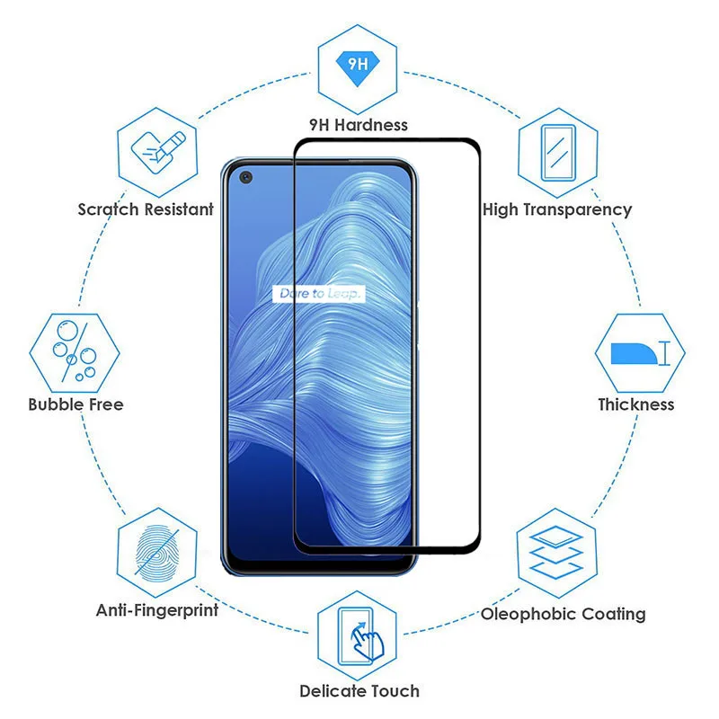 2 20n1 tempered glass for oppo realme 7 5g screen protective glass for realme 7 8 pro lens filmpantalla realmi realme 8 pro free global shipping