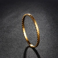 x pattern gear bracelets for women 2021 new fashion girls gold color bangle closed stainless steel bangles jewelry gift