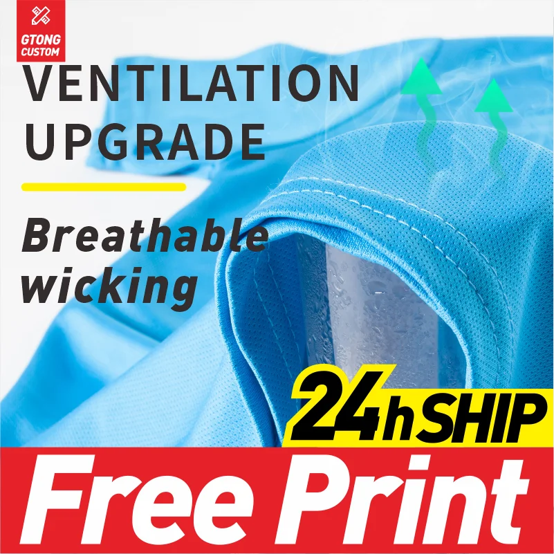 Дешевая быстросохнущая футболка GTONG с круглым вырезом спортивные футболки