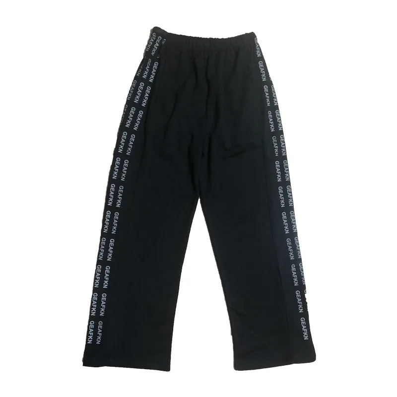 

letter print moda feminina Women's clothing harajuku ulzzang casual korean fashion loose high waist straight pants spring fall