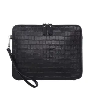 fashion luxury genuine leather men bag brand business male clutch bags handbag free global shipping