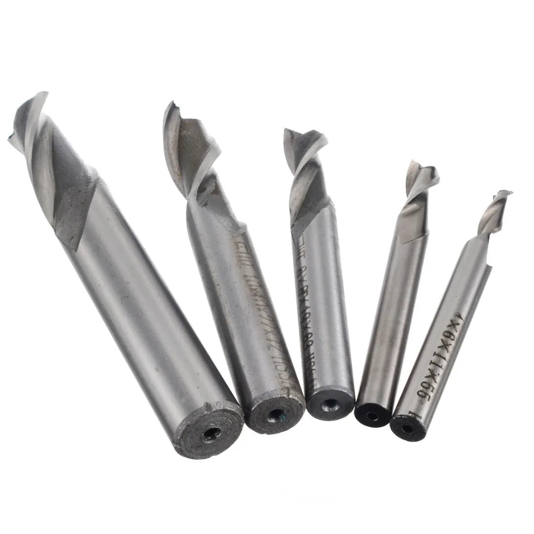 1pc 2 Flute 4/6/8/10/12mm Mill CNC Bits Tool Straight Shank End Cutter Suit Milling Machine Data Processing Center | Инструменты
