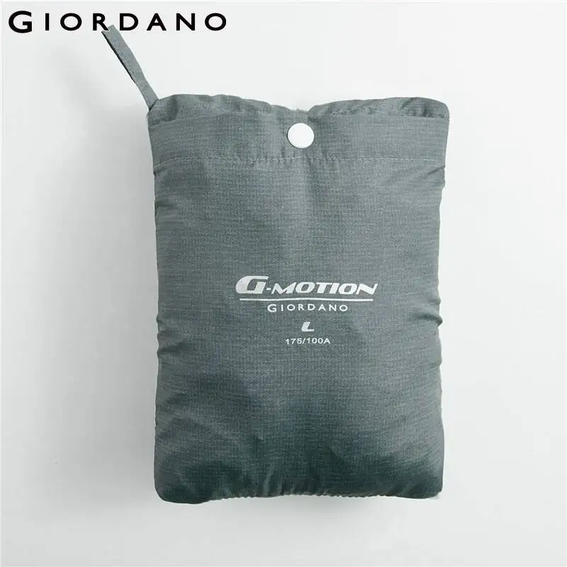 Мужская куртка Giordano легкая с капюшоном и карманами защитой от ультрафиолета UPF 50 +