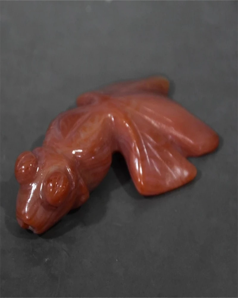 

Hongshan Culture Gift Agate Fish Jade Wear Mascot Collection Pendant Necklace Keychain Goldfish Statues