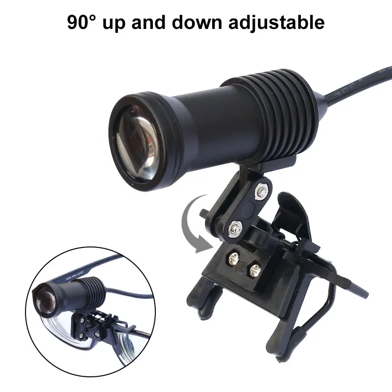 LED Headlight for Dental Loupe Spotlight Illuminator with Glasses Clip Medical Beauty Surgery Oral Cavity Dentist | Инструменты
