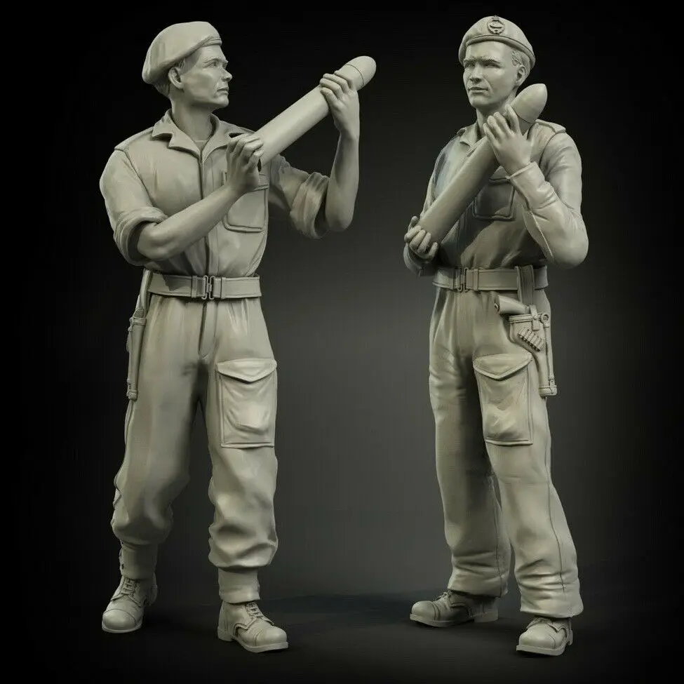 Экипаж танка 1/35 (2 фигурки) набор для сборки фигурок из смолы|Наборы моделей| |