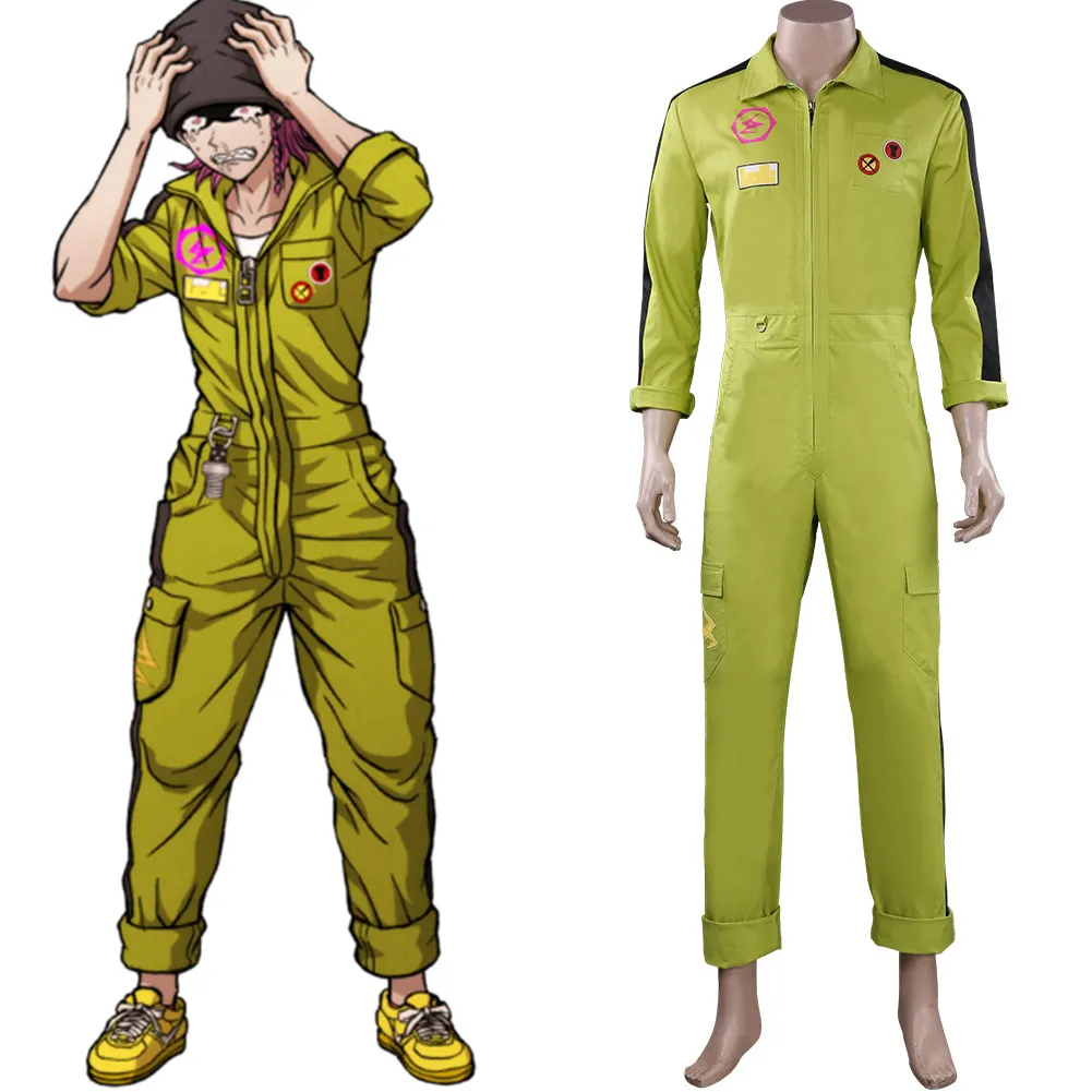 

Костюм для косплея Danganronpa Kazuichi Souda, костюм для Хэллоуина, карнавальный костюм