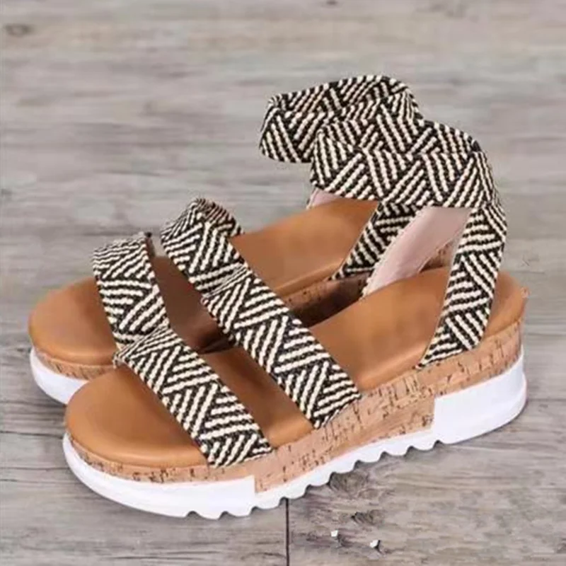 

Sandals Women Summer New Fashion Women's Sandals 2021 Round Head Comfortable Open Toe Sandals Casual Shoes Platform Shoes Adult
