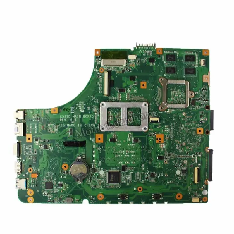 K53SD материнская плата i3 CPU для For Asus A53S K53S X53S P53S ноутбука тест материнской платы ОК |