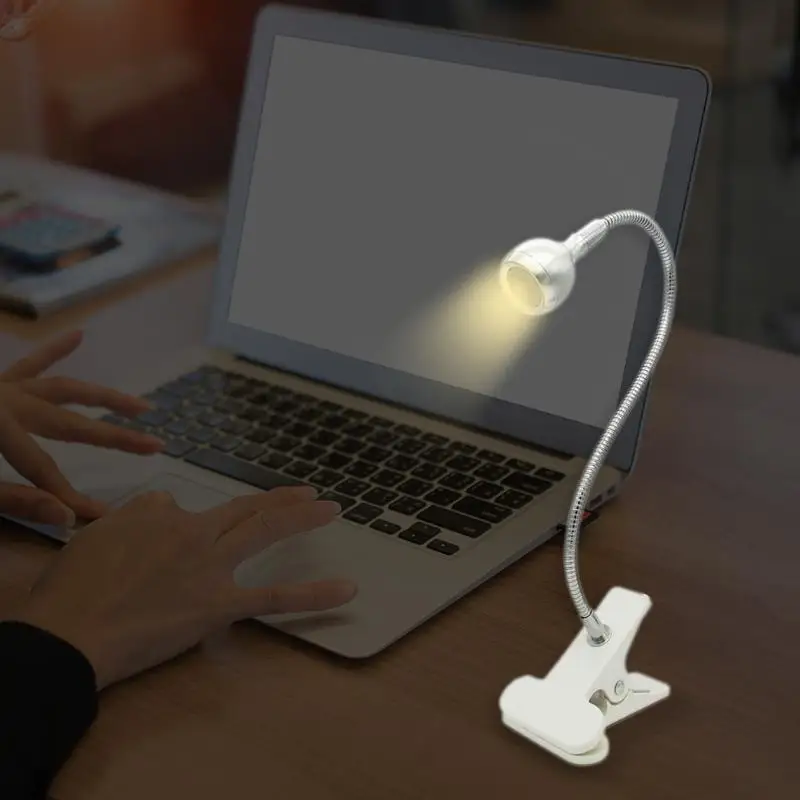 Горячая Распродажа USB Перезаряжаемый зажим светодиодный светильник для чтения