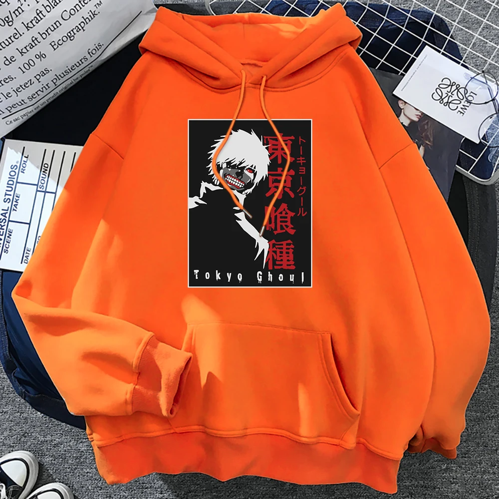 

Tokyo Ghoul Ken Kaneki / Yes Cartoons Women Hoodie Crewneck Fleece Pullover Harajuku Loose Warm Sweatshirt Autumn Crewneck Hoody