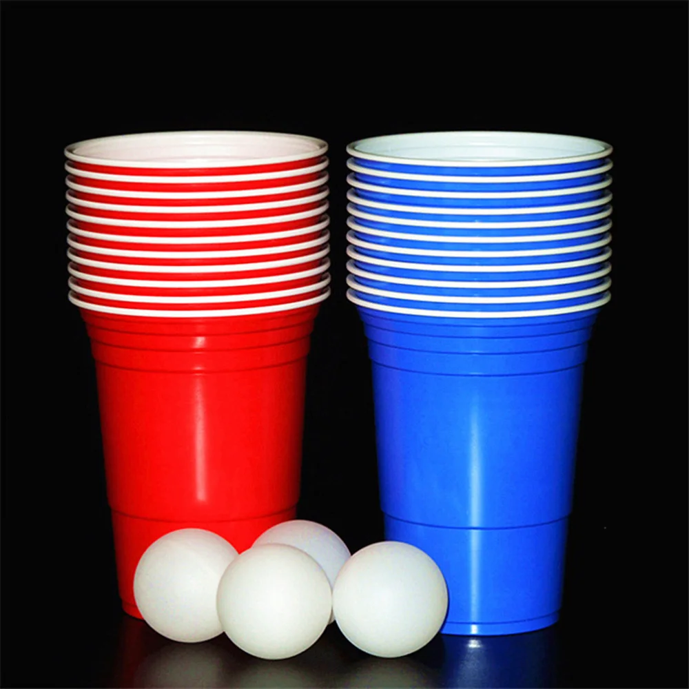 

25pcs 450ml Red Disposable Cups Tableware Party Supplies for Game Cafe Bar Restaurant