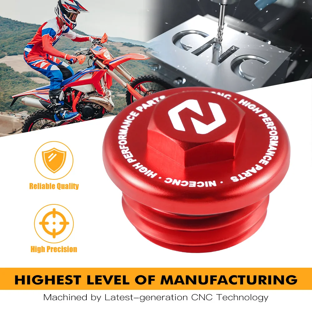 Уплотнительное кольцо NiceCNC колпачок наполнителя масла для GASGAS EX EC MC 125 150 200 250 300 250F
