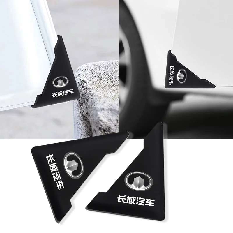 

Car Door 90 Silicone Degree Corner Cover Bumper Crash Scratch Protector for Great Wall F7 2017 2018 2019 2020 F7X Etc Auto Goods