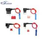 12V Держатель предохранителя добавить-a-цепи нажмите адаптер микро мини Стандартный Ford ATM, APM лезвие автоматический предохранитель с 10A лезвие предохранителей автомобиля с держателем