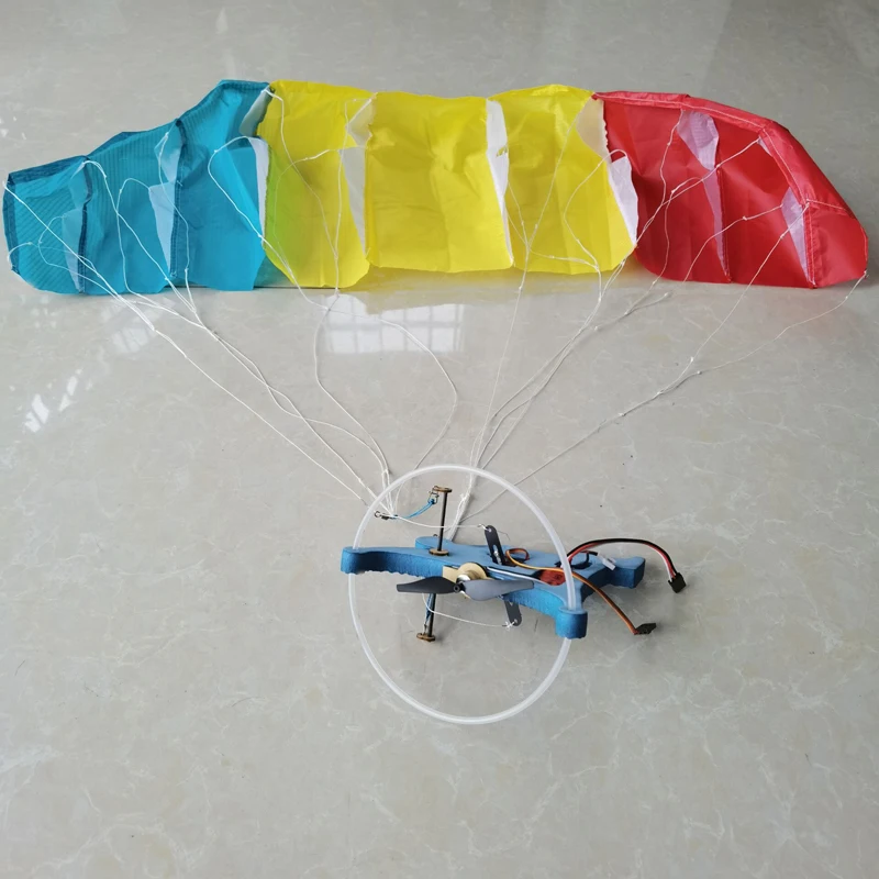 1ชุด81ซม.RC ไฟฟ้า Paraglider PNP ชุดในร่ม Mini ไม้ลอยเที่ยวบิน Paragliding Stunt Flying Paramotor พร้อมแปรงมอเตอร์