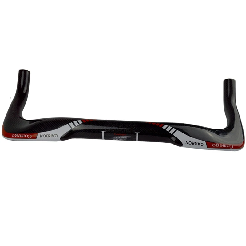 

Comego Carbon Aero Carbon TT Handlebar 31.8X380MM Time Trial Handlebar Track Bike Parts 3K Carbon