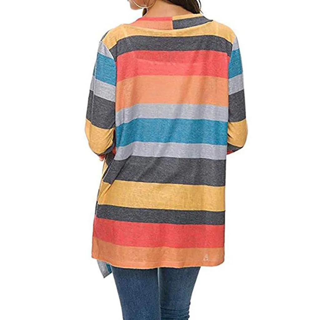 Женский Повседневный Кардиган мягкий легкий шифоновый свитер свободного покроя