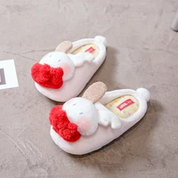 size 36 37 38 39 cute animals rabbit plush warm indoor mute slipper new product for autumn and winter