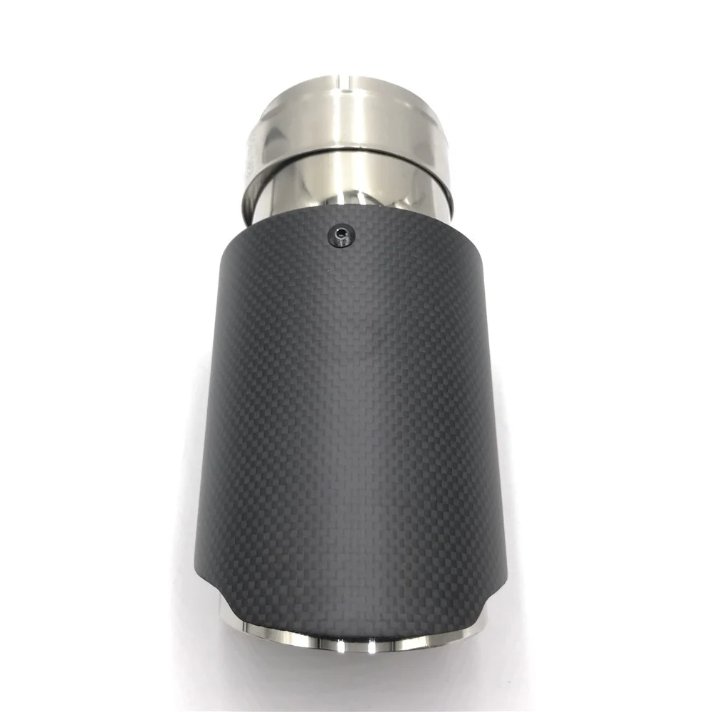 1 шт. Универсальный наконечник выхлопной трубы ak наконечник глянцевый/матовое углеродное волокно глушитель наконечник
