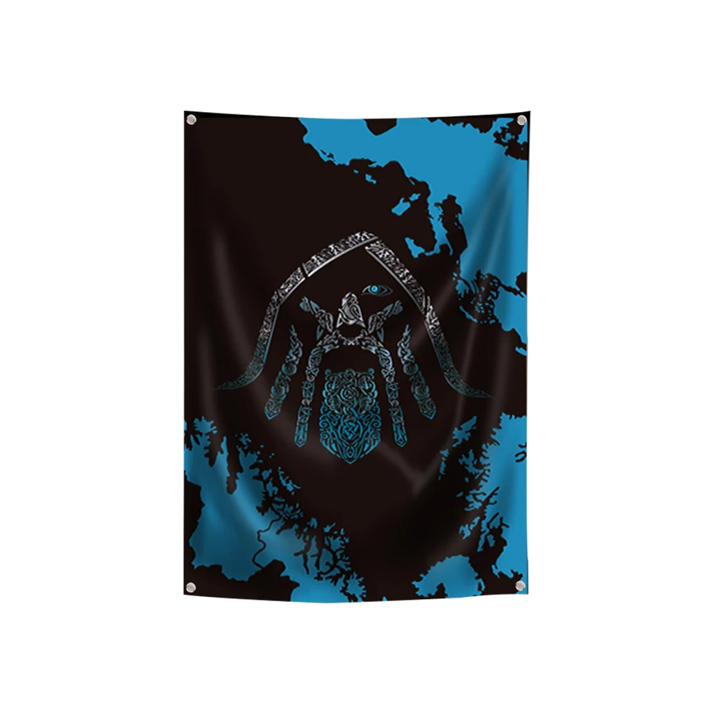 Флаг викингов тату-викингов один воин легенда богов флаг баннер из полиэстера