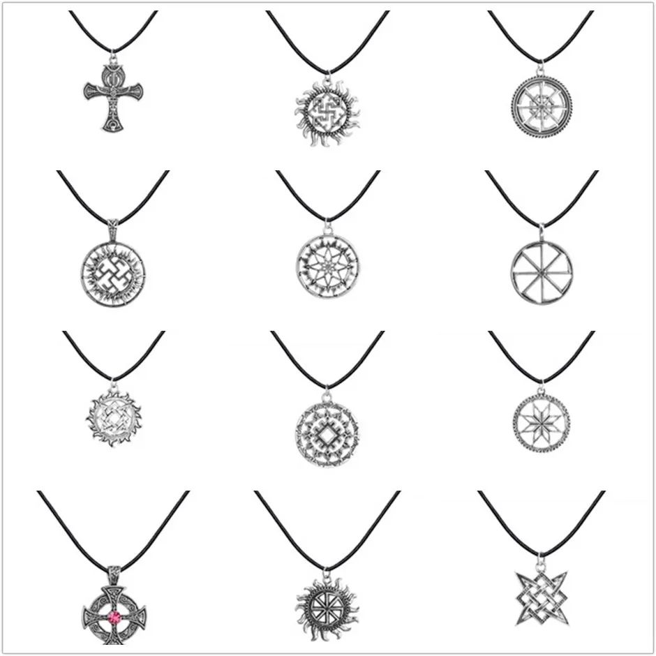 Чандлер античный позолоченный круглый кулон сын солнца солнечные перевые Руны