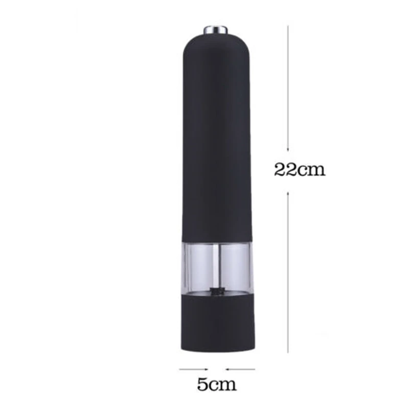 

Stainless Steel Electric Seasoning Grinder Salt & Pepper Mill Grinder Kitchen Automatic Tools Accessories for Cooking