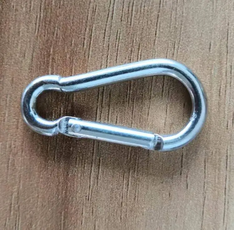 Carabiner Металлическая многоразовая Складная солома с Чехол-брелок из нержавеющей стали металлическая портативная телескопическая соломинка для питья - Цвет: Carabiner