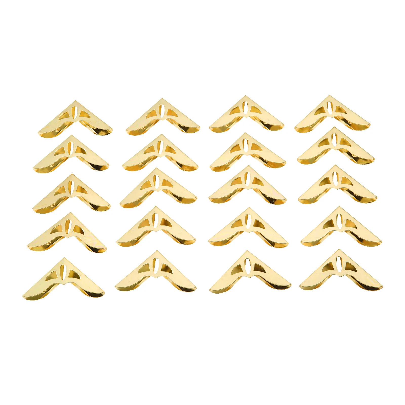 Декоративная подарочная коробка для ювелирных изделий золотого цвета 31 мм 20 шт.