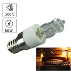 Лампочка для духовки E14, 50 Вт, высокая термостойкость, безопасная галогенная лампа, микроволновая лампа, срок службы до 2000 часов, для домашнего освещения