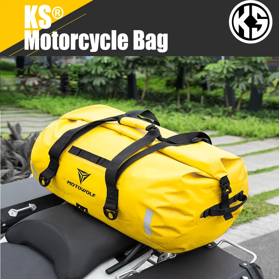 

Motorcycle Bag Long-distance Riding Waterproof Storage Bag Outdoor Travel Waterproof Large Capacity Upgraded Luggage Bag