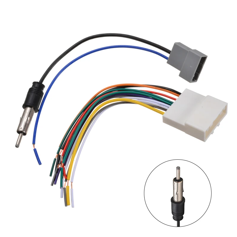 

Auto Cables 1pc 16cm Car DVD Radio Install Stereo Wire Harness Cable Plug Antenna Adapter For Nissan 09-13 For Subaru 09-14
