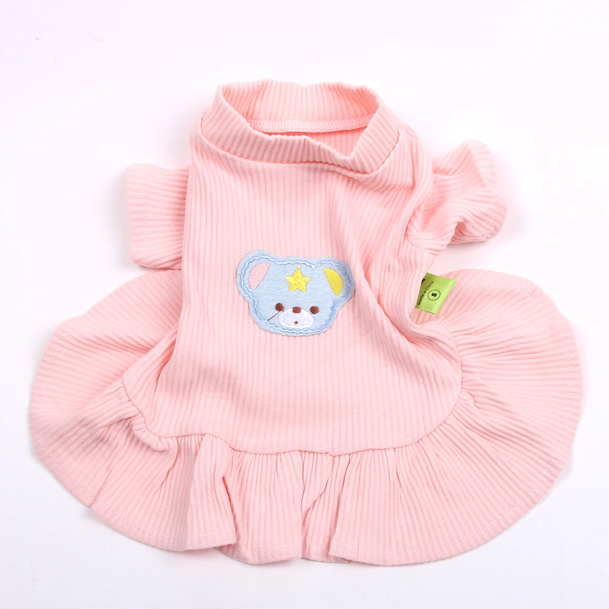 

Новое платье принцессы для собак и кошек, футболка с изображением медведя, юбка для щенка, одежда для весны и лета, 5 размеров, 2 цвета