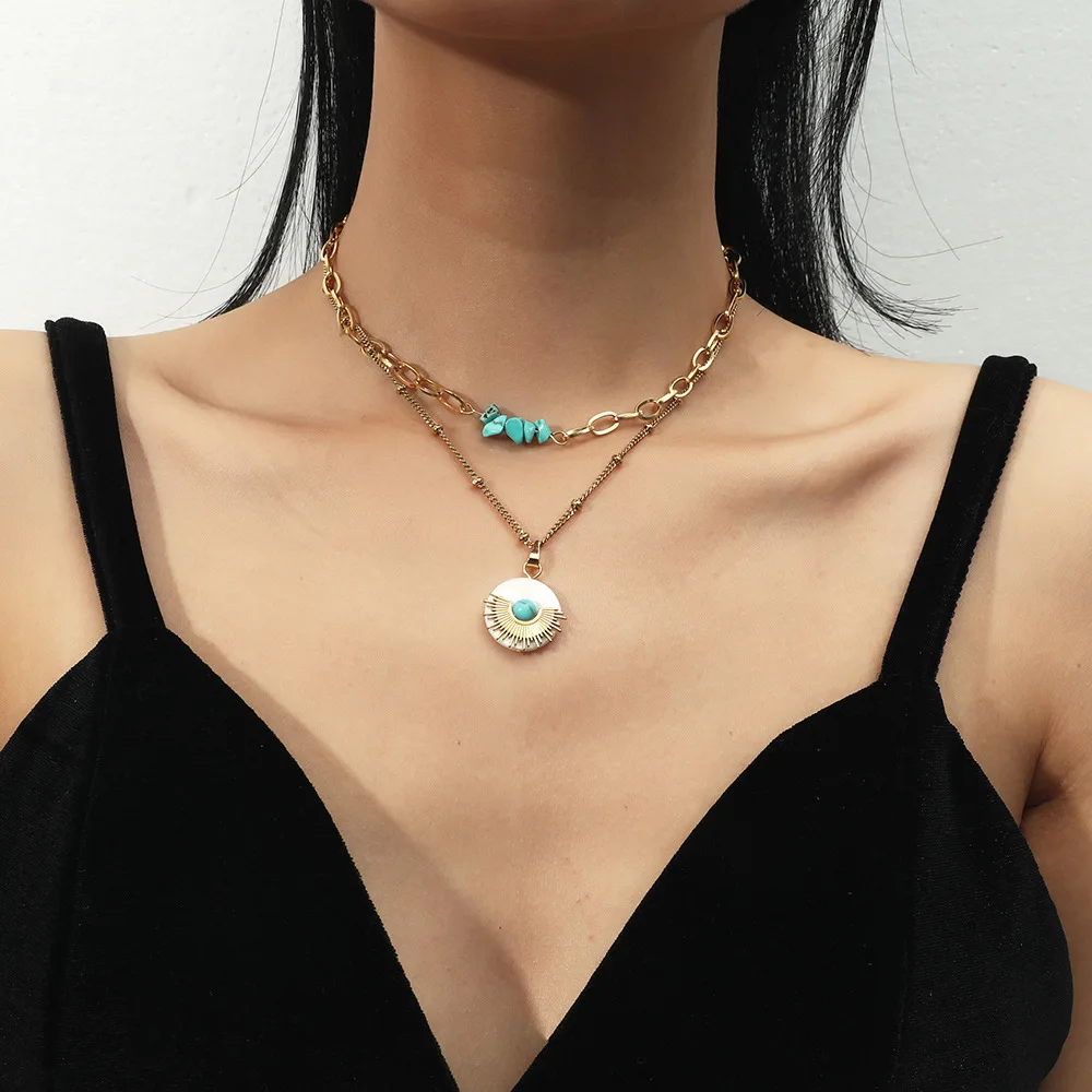 

Turquoise Vintage Necklace Choker Jewelry For Women Jewelry For Women Christmas Gift Accessories For Women