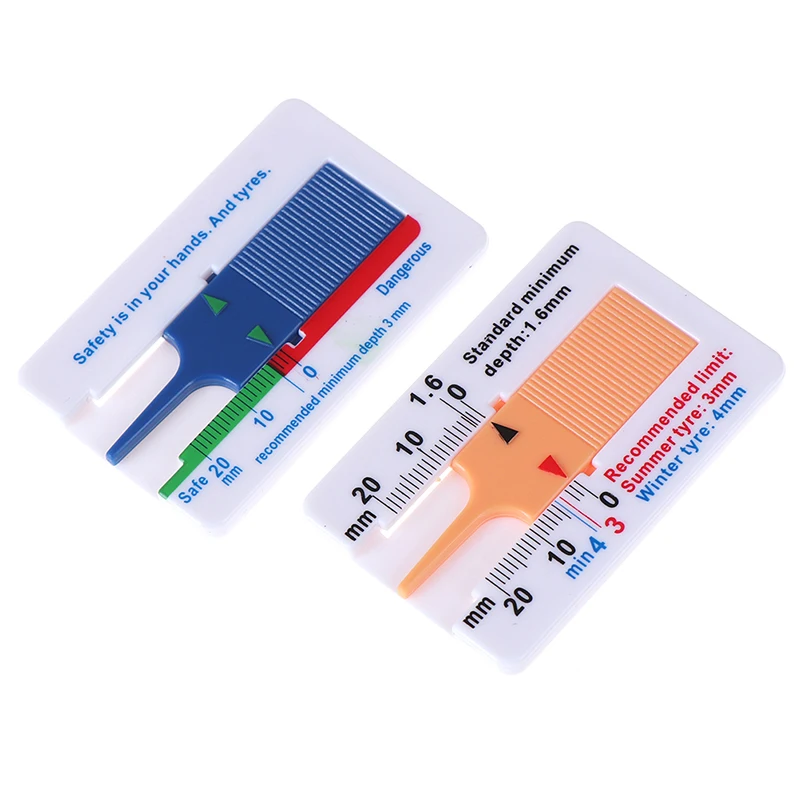 

1Pcs Auto Car Tyre Tread Depth Gauge Meter Motorcycle Trailer Van Wheel Depth Indicator Gauge Gage Measure Tool Range 0-20mm
