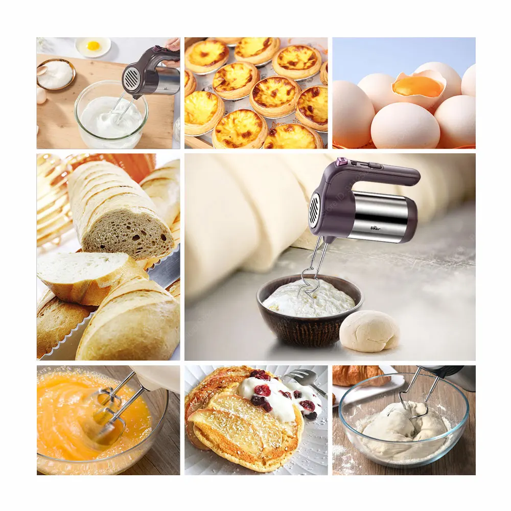 Блендер ручной Электрический из нержавеющей стали для взбивания яиц|Блендеры| |