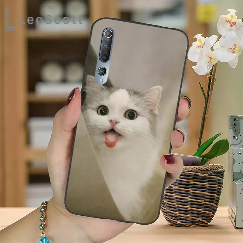 

squishy lovely cat Phone Case For Xiaomi mi Redmi note 7 8t 9 9t 9s 8 10 10t 11 pro lite K20 max 3