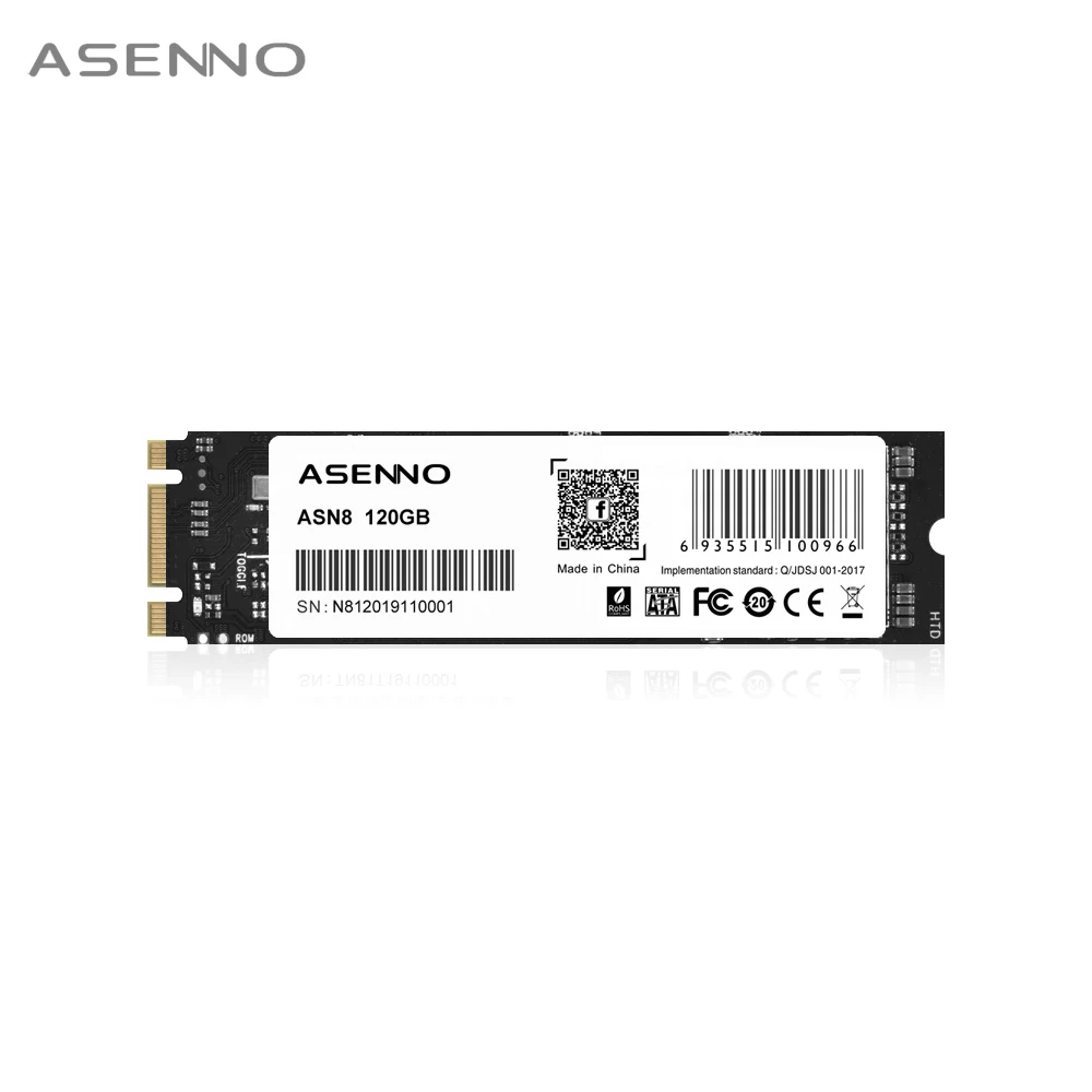 Asenno M.2 SATA SSD 1 ТБ 120 ГБ 240 512 HDD M2 NGFF 2280 для портативного компьютера|Внутренние