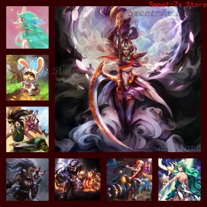 

League of Legends Poster Arcane Game Canvas Painting Art Nordic Posters and Prints Wall Pictures for Living Room Decor Frameless