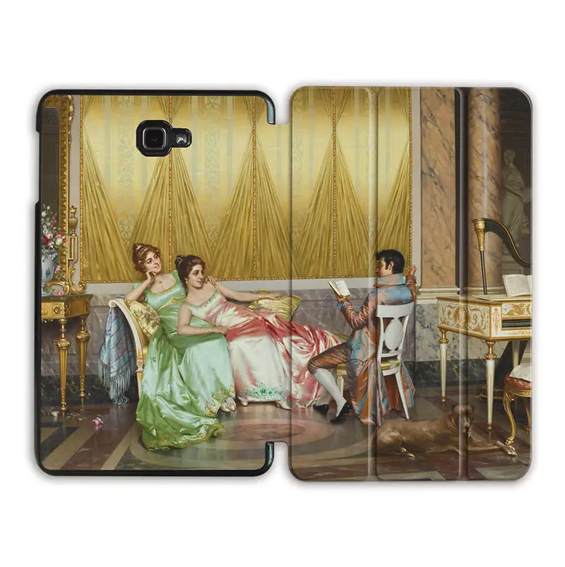 SS13 Чехол MTT с масляным рисунком для samsung Galaxy Tab A6, 10,1 дюймов, SM-T580, T585, магнитный откидной Чехол-подставка из искусственной кожи, чехол для планшета, Fundas - Цвет: SS13