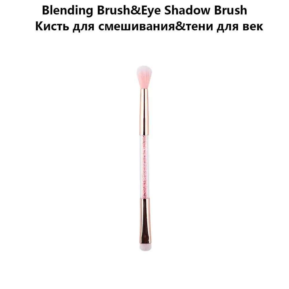 Brush 04 Бренд Zoreya розовые алмазные кисти для макияжа с двойной головкой мягкие синтетические волосы Кисть для макияжа Пудра Тени для век Инструменты для красоты - Handle Color: Brush 04