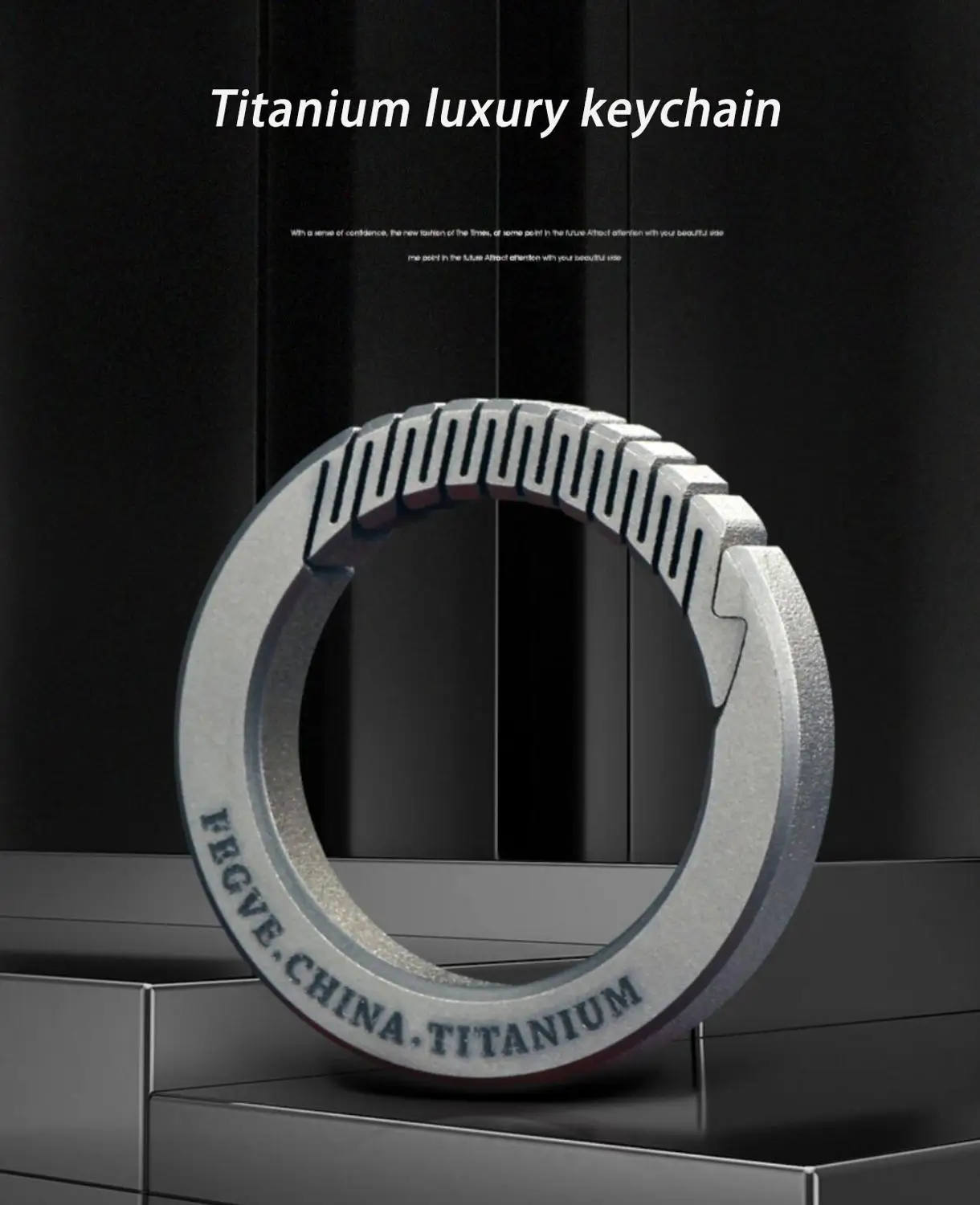 Титановый Поворотная цепочка для ключей мужчин и женщин роскошный автомобильный