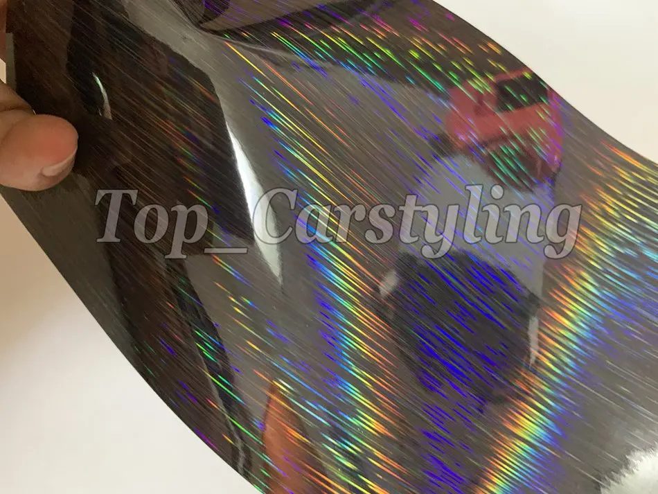 Черные нео хромированные голографические фотографические лазерные наклейки с