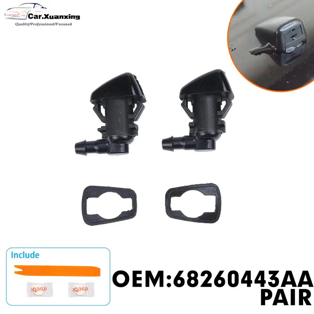 Пара насадок для мытья лобового стекла 68260443AA JEEP GRAND CHEROKEE 2009 2012 MITSUBISHI GALANT 55372143AB 2011